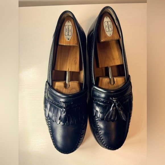 Bass Mens “Burbeck” Black Tassel Leather Brazilian Made Loafers Size 12D main image 7
